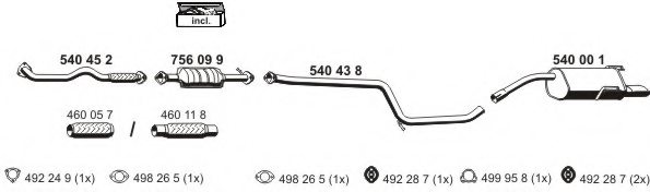 ERNST 110018 Exhaust System